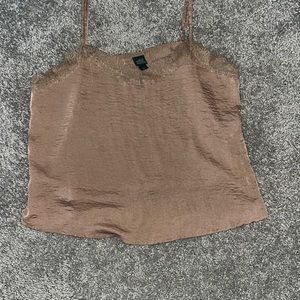 Tan brown blouse